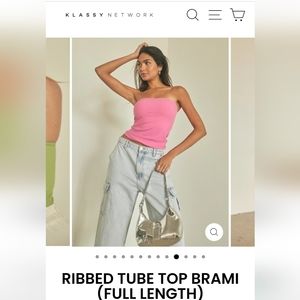 RIBBED TUBE TOP BRAMI (FULL LENGTH) | M | KLASSY NETWORK